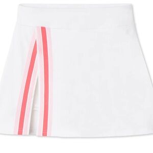 Women's Talia Tennis Performance Sherbet Skort, Bright White, Small, NWT